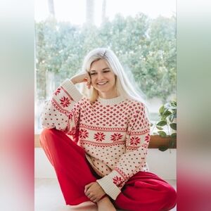 Snow Days Jacquard Knit Sweater